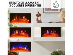 Lareira| Lareira elétrica BALDERIA Ida ñ Lareira de parede - Branca Branco