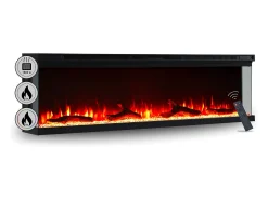 Lareira| Lareira elétrica BALDERIA pure Orson 60 - Lareira de parede/embutida - Preto