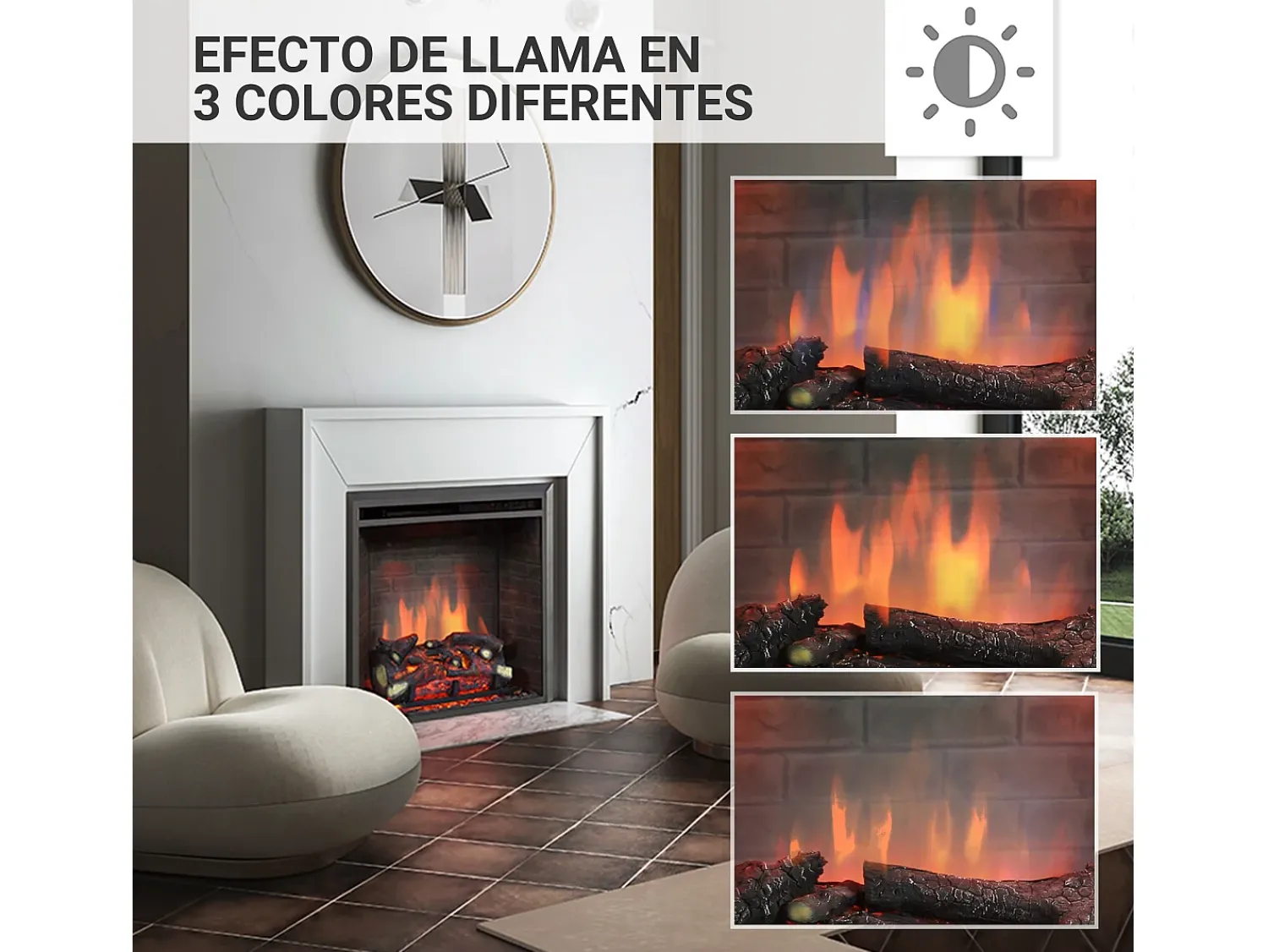 Lareira* Lareira elétrica BALDERIA Calida 23 - Lareira embutida - Preto