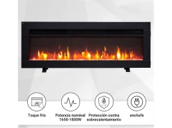 Lareira* Lareira elétrica BALDERIA Agnes 36 - Lareira de chão, de parede ou embutida - Preto