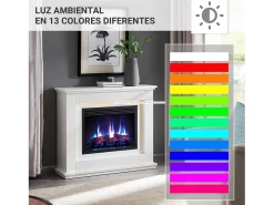 Outlet Lareira elétrica BALDERIA Baldur - Lareira de chão - Branca Branco