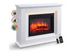 Outlet Lareira elétrica BALDERIA Baldur - Lareira de chão - Branca Branco