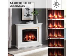 Outlet Lareira elétrica BALDERIA Baldur - Lareira de chão - Branca Branco