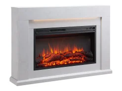 Lareira elétrica BALDERIA Xerxes - Lareira de pé, aquecimento 2000 W - Aspecto betão^ Lareira