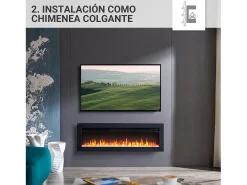 Lareira elétrica BALDERIA Agnes 40 - Lareira de chão, de parede ou embutida -^ Lareira