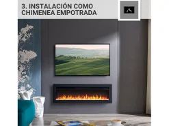 Lareira elétrica BALDERIA Agnes 40 - Lareira de chão, de parede ou embutida -^ Lareira