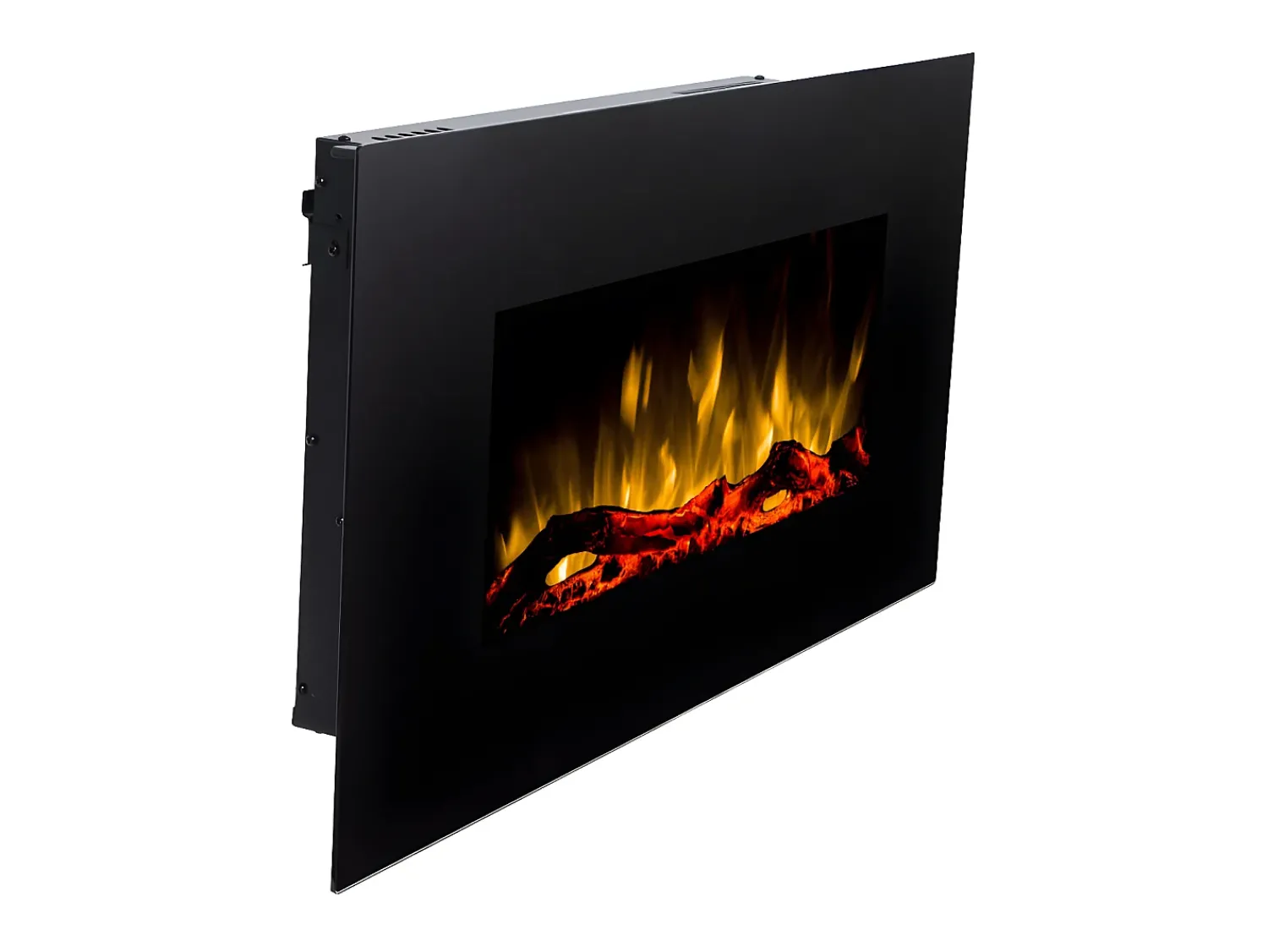 FLAMATECH Lareira elétrica CHANDELA- C84 x L14 x A45 cm - Preta^ Lareira