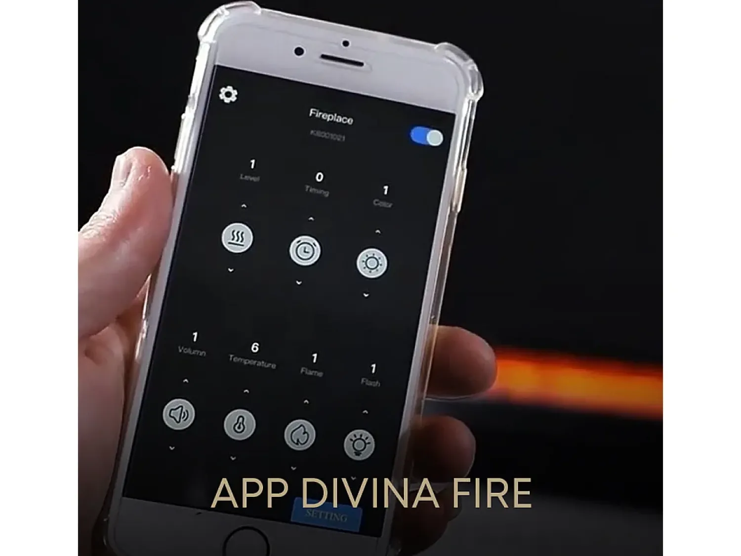 Lareira elétrica com queimador de inserção embutido APP vapor de água 3D 75 PRO-LINE Cinzento