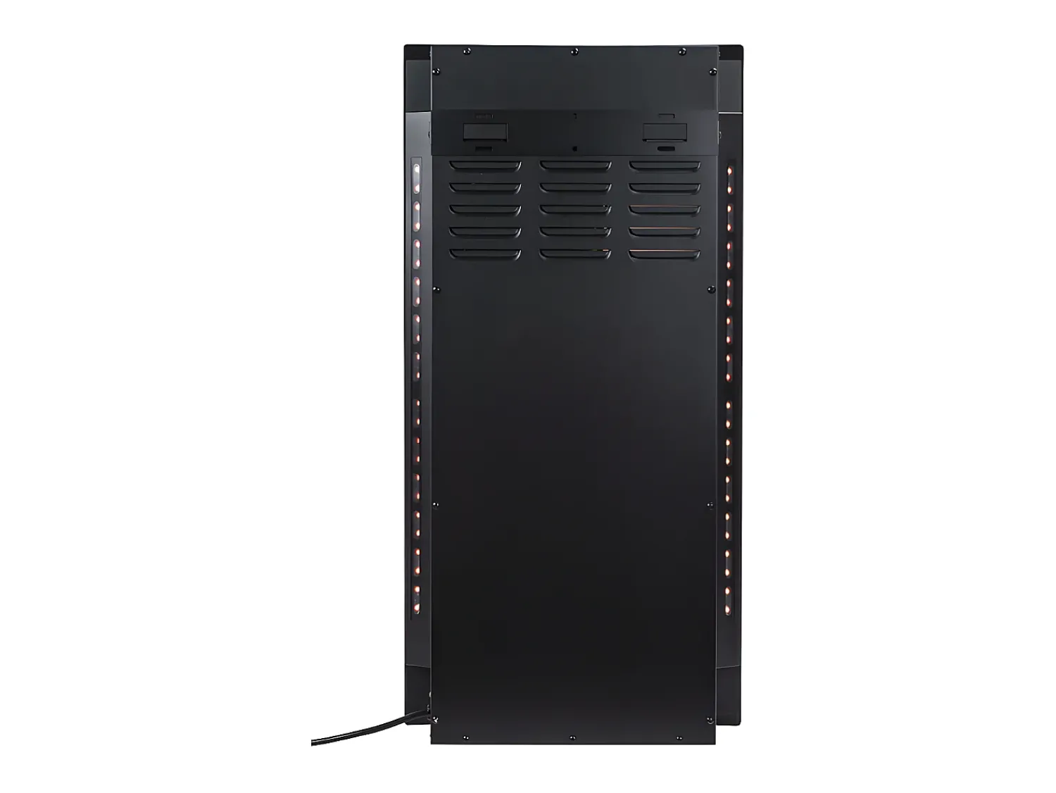 Lareira|FLAMATECH Lareira elétrica curva VULCANO - C41 x L13 x A81 cm - Preta Preto