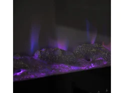 Lareira elétrica embutida na parede CHICAGO L101.6 x D14 x H54.6^ Lareira