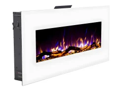 FLAMATECH Lareira elétrica LALITA - C110 x L14 x A49 cm -^ Lareira