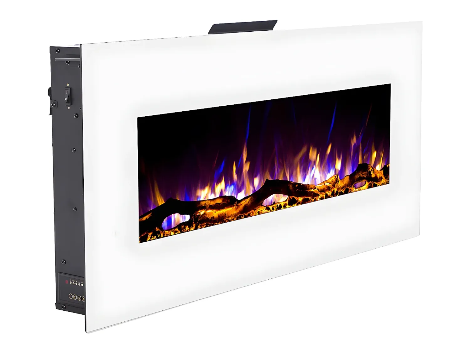 FLAMATECH Lareira elétrica LALITA - C110 x L14 x A49 cm -^ Lareira