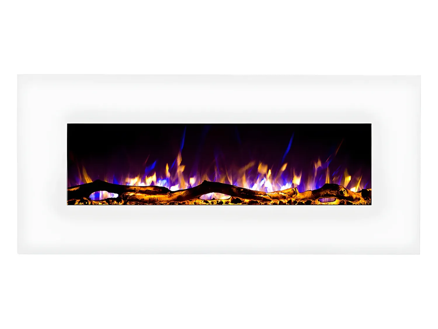 FLAMATECH Lareira elétrica LALITA - C110 x L14 x A49 cm -^ Lareira