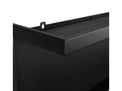 Lareira embutida a bioetanol biofireplace de canto 90x45 SUTRI 90 SX Preto