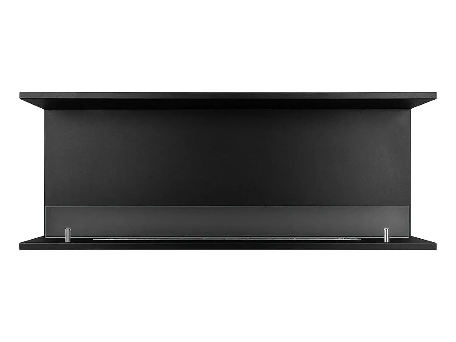 New Lareira embutida a bioetanol Biolareira tripla com 3 lados abertos 120x50 TREVI 120 Preto