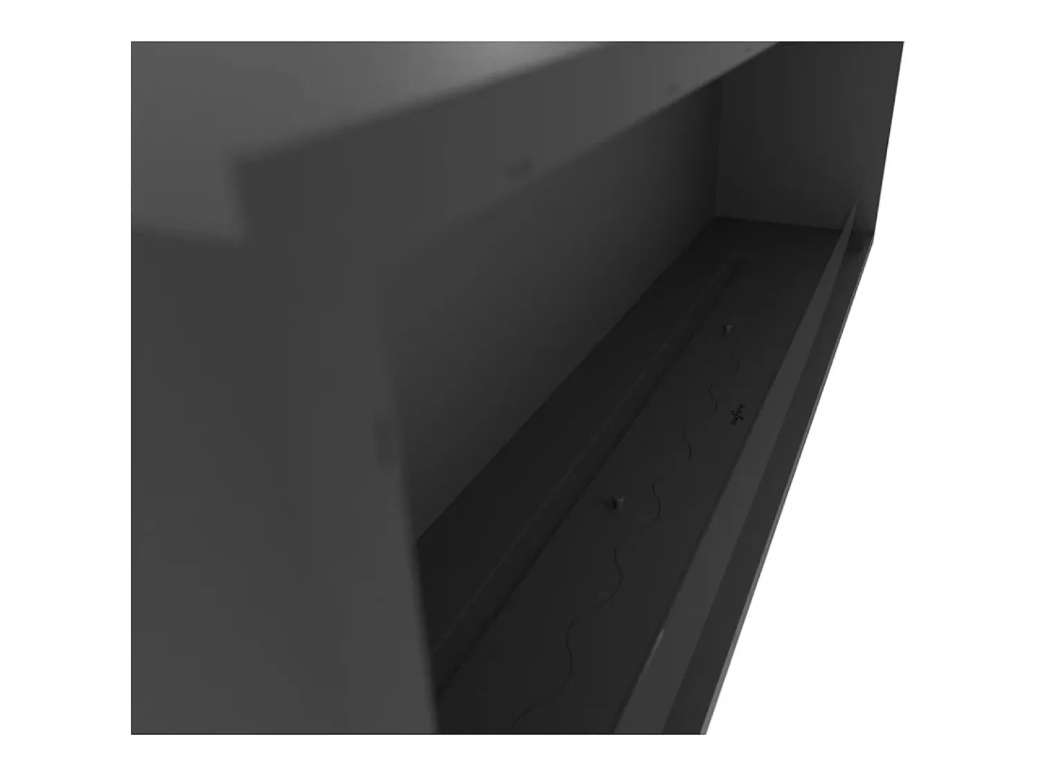 Sale Lareira embutida a bioetanol Inside Black 1500 - fosco, com vidro, queimador de 5L, design moderno Preto