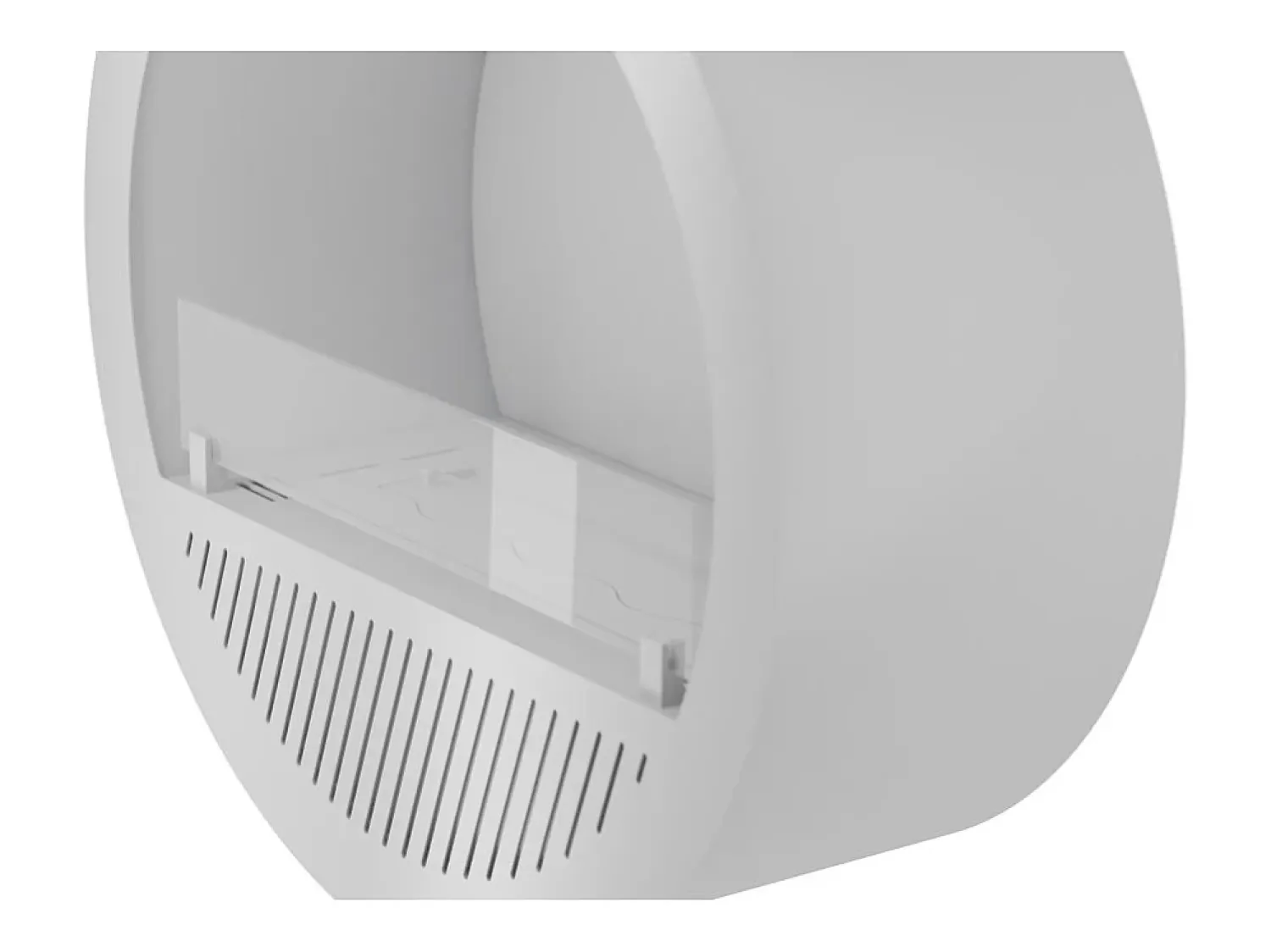Lareira| Lareira embutida a bioetanol Incyrcle Inside - Biolareira de parede com design redondo d.70cm branca Branco