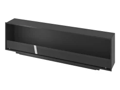 Lareira* Lareira embutida a bioetanol Inside Black 2000 - fosco, com vidro, queimador de 6 L, design moderno Preto