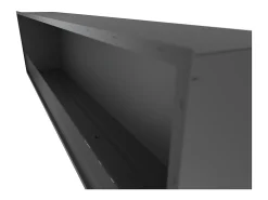 Lareira* Lareira embutida a bioetanol Inside Black 2000 - fosco, com vidro, queimador de 6 L, design moderno Preto