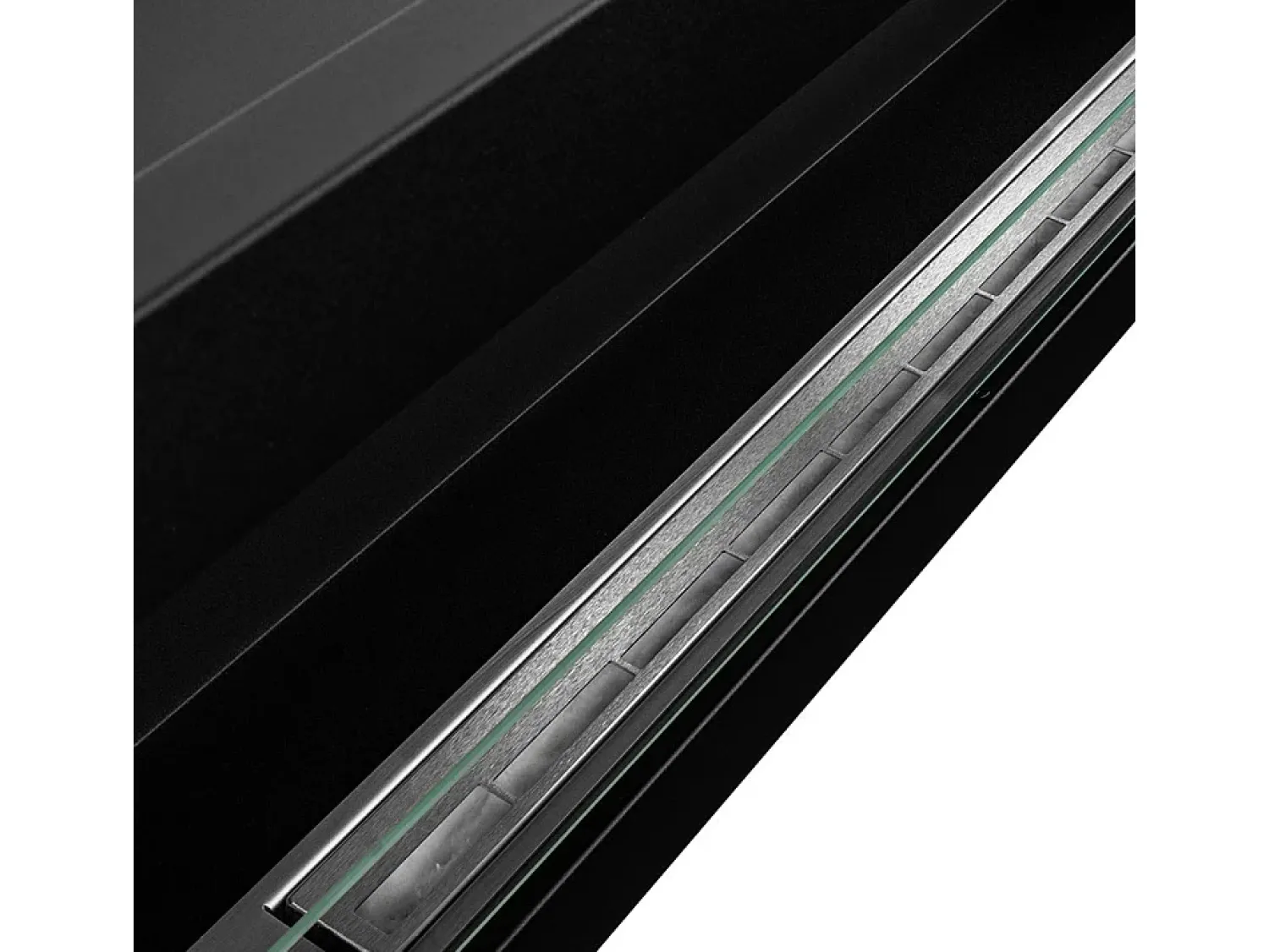 Lareira| Lareira embutida a bioetanol de parede 120x40 LIVORNO 120 Preto