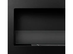Lareira| Lareira embutida a bioetanol de parede 120x40 LIVORNO 120 Preto