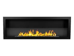 Lareira* Lareira embutida a bioetanol de parede biofireplace 120x40 FURORE 120 Preto