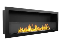 Lareira* Lareira embutida a bioetanol de parede biofireplace 120x40 FURORE 120 Preto
