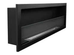 Lareira* Lareira embutida a bioetanol de parede biofireplace 120x40 FURORE 120 Preto