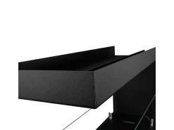 New Lareira embutida a bioetanol Biolareira tripla 3 lados 90x50 MARATEA 90 Preto