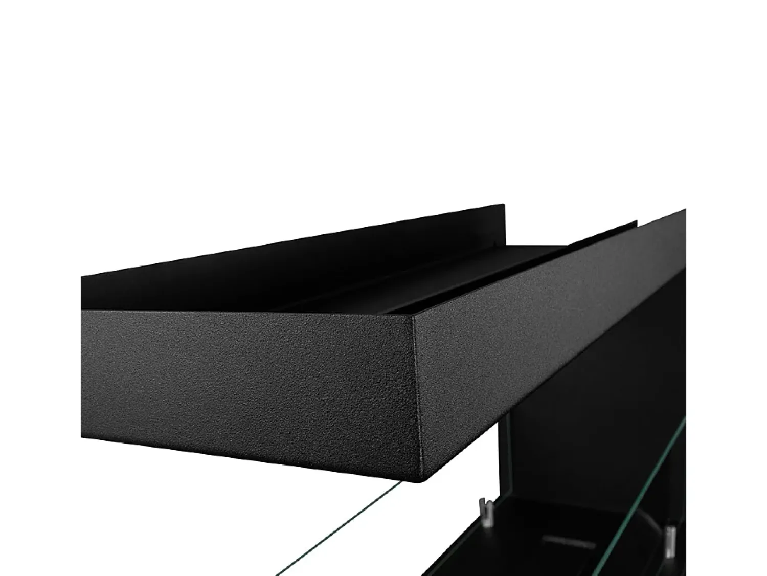 New Lareira embutida a bioetanol Biolareira tripla 3 lados 90x50 MARATEA 90 Preto