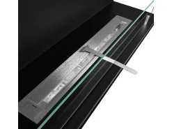 Discount Lareira embutida a bioetanol Biolareira tripla com 3 lados abertos 90x45 TREVI 90 Preto