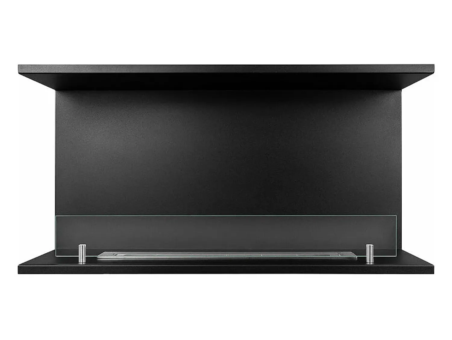 Discount Lareira embutida a bioetanol Biolareira tripla com 3 lados abertos 90x45 TREVI 90 Preto