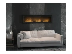 Hot Lareira embutida a bioetanol Frame 1800 SimpleFire com vidro Branco