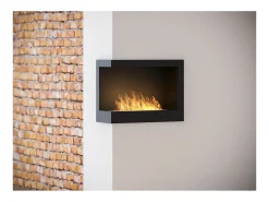 Lareira embutida a bioetanol Corner 600 Left SimpleFire com vidro^ Lareira