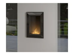 Lareira| Lareira embutida a bioetanol Frame 550 SimpleFire com vidro Preto