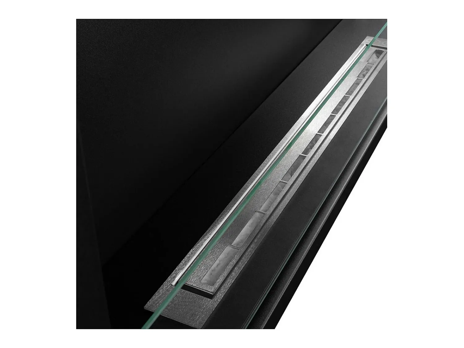 Lareira embutida a bioetanol biofireplace de canto 120x45 SUTRI 120 DX^ Lareira