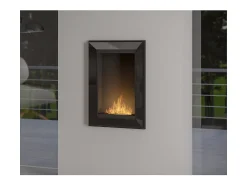 Lareira* Lareira embutida a bioetanol Frame 550 SimpleFire com vidro Preto
