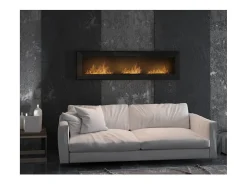 Lareira embutida a bioetanol Frame 1800 SimpleFire com vidro^ Lareira