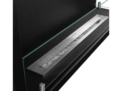 Lareira* Lareira embutida a bioetanol biofireplace de canto 90x45 SUTRI 90 DX Preto