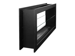 Online Lareira embutida a bioetanol dupla face biofireplace 2 lados 90x40 MONTEFALCO 90 Preto