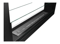 Online Lareira embutida a bioetanol dupla face biofireplace 2 lados 90x40 MONTEFALCO 90 Preto