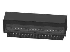 Lareira* Lareira embutida a vapor Invapo Inside 1800 - Chama multicolorida, efeito 3D e controle por aplicativo, tanque de 3,6 l - 183 cm Preto