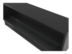 Lareira* Lareira embutida a vapor Invapo Inside 1800 - Chama multicolorida, efeito 3D e controle por aplicativo, tanque de 3,6 l - 183 cm Preto