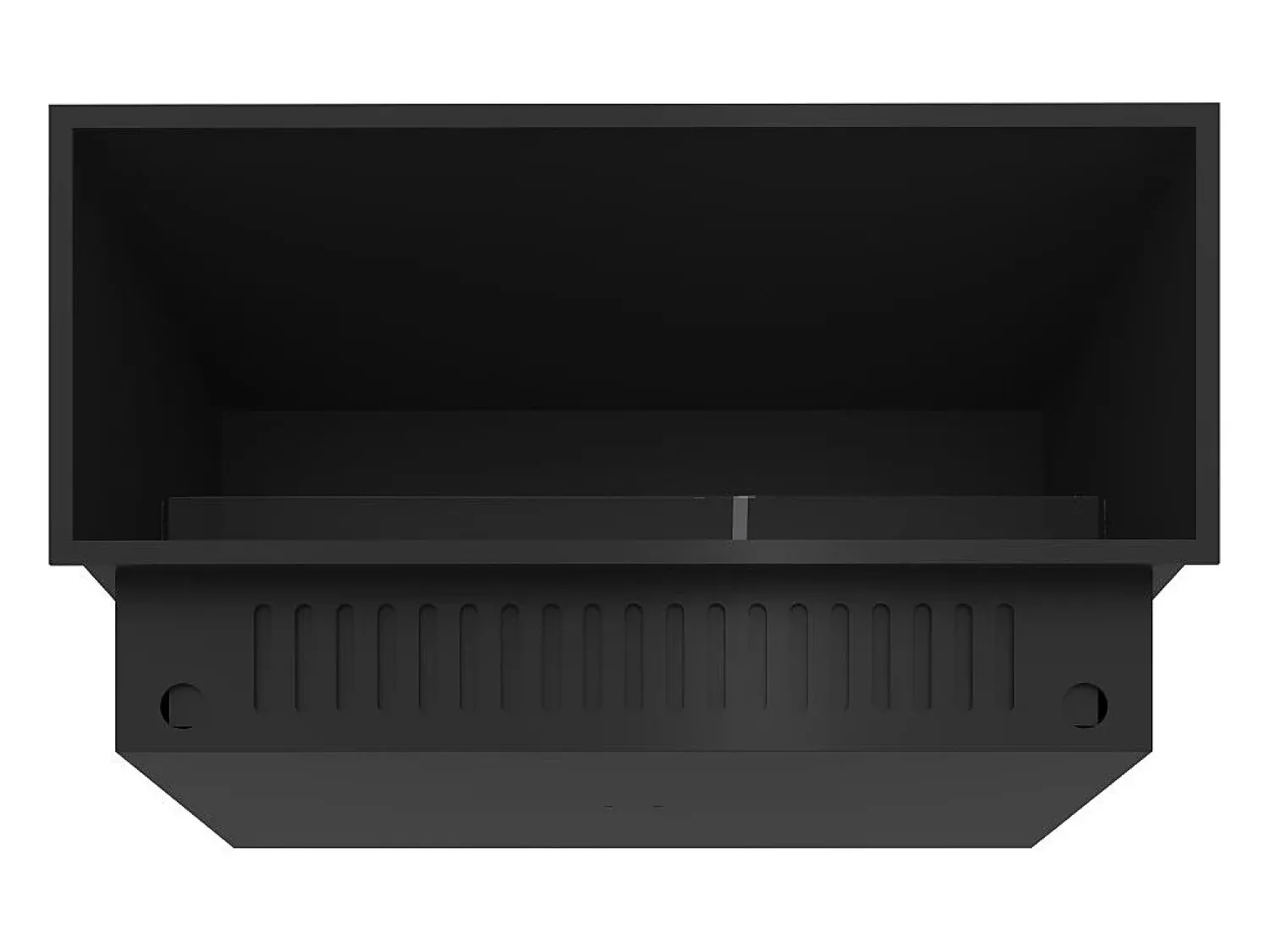Lareira* Lareira embutida a vapor Inside U 1200 com chama multicolorida, efeito 3D e controle por aplicativo, tanque de 2,4 l - 120 cm Preto