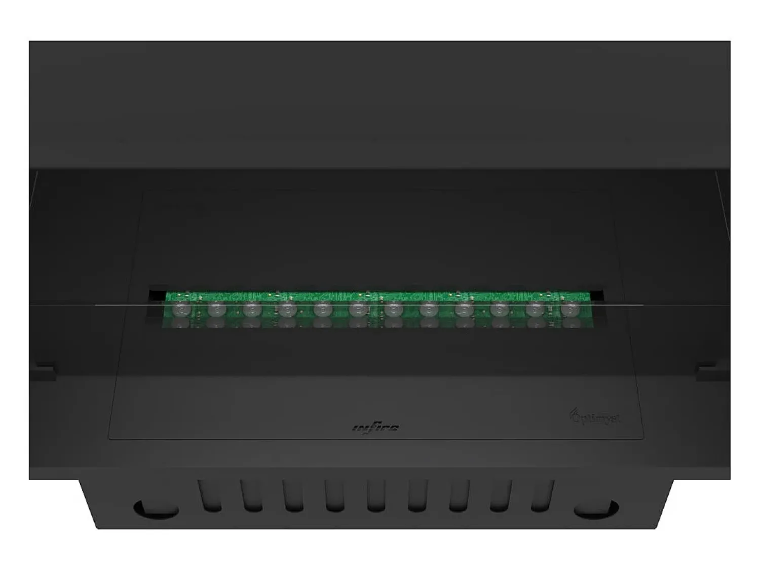 Lareira| Lareira embutida a vapor Invapo Inside 800 - Chama multicolorida, efeito 3D e controle por aplicativo, tanque de 1,2 l - 835 cm Preto