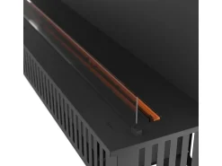 Lareira* Lareira embutida a vapor Inside C2200 com chama multicolorida, efeito 3D e controle por aplicativo, tanque de 4,8 l - 220 cm Preto