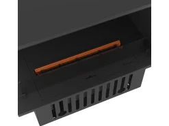 Discount Lareira embutida a vapor de água Corner L800 com chama multicolorida, efeito 3D e controle por aplicativo, tanque de 1,2 l - 80 cm Preto