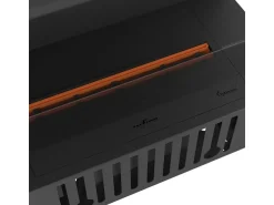 Lareira* Lareira embutida Corner R800 a vapor com chama multicolorida, efeito 3D e controle por aplicativo, tanque de 1,2 l - 80 cm Preto