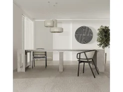 Consola* LAURA - Mesa de consola, 51,6 cm de profundidade / 3 m de comprimento - para 12 pessoas Branco sujo