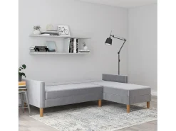 Hot Loft24 Lilly | Sofá-cama com arrumação Cinzento claro